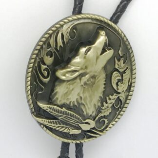 Western Wolf BOLO Tie